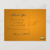 結婚ありがとうポストカードあなたの写真を挿入 ポストカード (裏面)