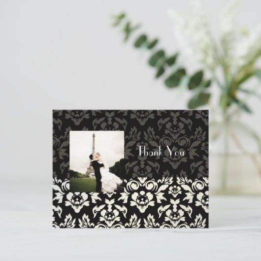 結婚ありがとうポストカードあなたの写真を挿入 ポストカード (スタンド正面)