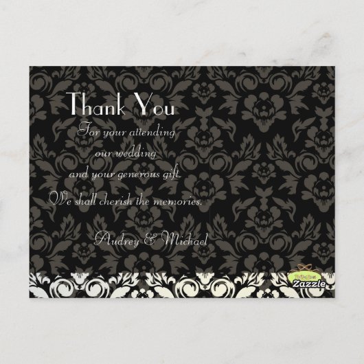 結婚ありがとうポストカードあなたの写真を挿入 ポストカード (裏面)