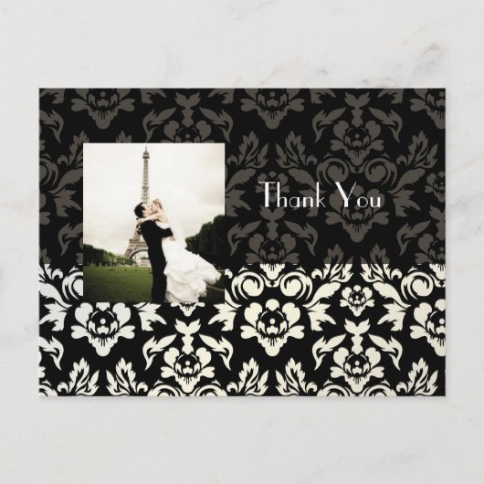 結婚ありがとうポストカードあなたの写真を挿入 ポストカード (正面)