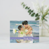 結婚ありがとうポストカードあなたの写真を挿入 ポストカード (スタンド正面)