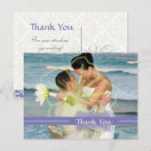 結婚ありがとうポストカードあなたの写真を挿入 ポストカード (正面/裏面)
