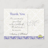 結婚ありがとうポストカードあなたの写真を挿入 ポストカード (裏面)