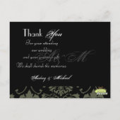 結婚ありがとうポストカードあなたの写真を挿入 ポストカード (裏面)