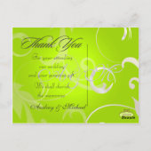 結婚ありがとうポストカードあなたの写真を挿入 ポストカード (裏面)