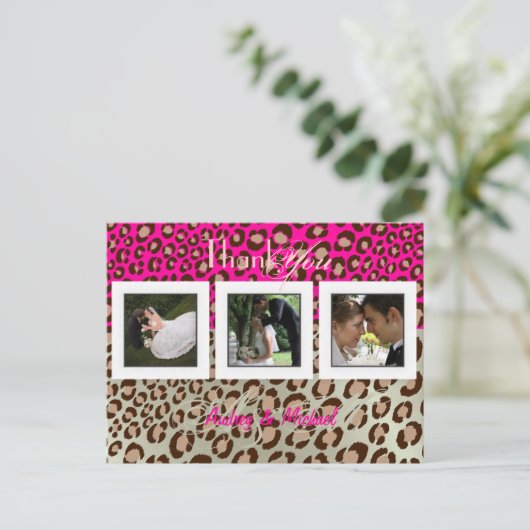 結婚ありがとうポストカードあなたの写真を挿入 ポストカード (スタンド正面)