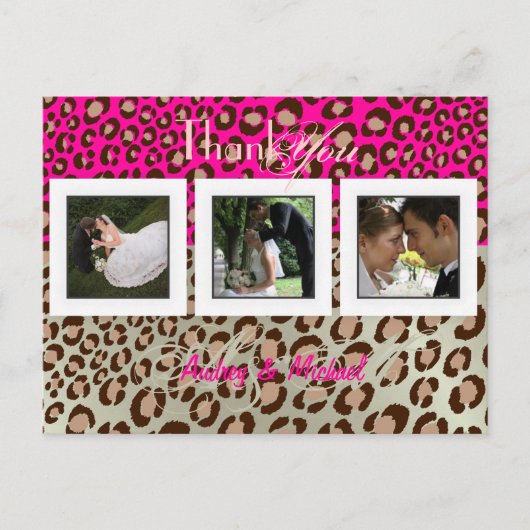 結婚ありがとうポストカードあなたの写真を挿入 ポストカード (正面)