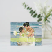結婚ありがとうポストカードあなたの写真を挿入 ポストカード (スタンド正面)