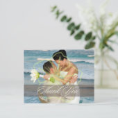 結婚ありがとうポストカードあなたの写真を挿入 ポストカード (スタンド正面)