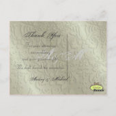 結婚ありがとうポストカードあなたの写真を挿入 ポストカード (裏面)