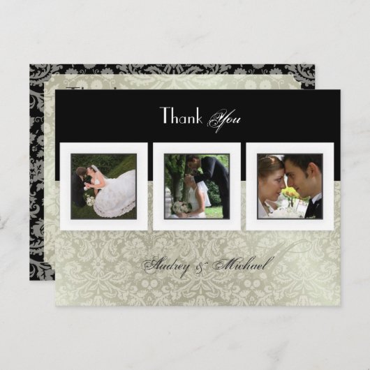 結婚ありがとうポストカードあなたの写真を挿入 ポストカード (正面/裏面)