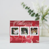 結婚ありがとうポストカードあなたの写真を挿入 ポストカード (スタンド正面)