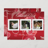 結婚ありがとうポストカードあなたの写真を挿入 ポストカード (正面/裏面)