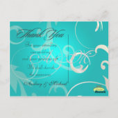 結婚ありがとうポストカードあなたの写真を挿入 ポストカード (裏面)