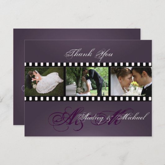 結婚ありがとうポストカードあなたの写真を挿入 ポストカード (正面/裏面)