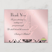結婚ありがとうポストカードあなたの写真を挿入 ポストカード (裏面)
