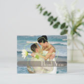 結婚ありがとうポストカードあなたの写真を挿入 ポストカード (スタンド正面)
