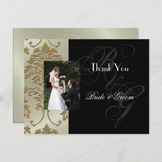結婚ありがとうポストカードあなたの写真を挿入 ポストカード (正面/裏面)