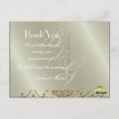 結婚ありがとうポストカードあなたの写真を挿入 ポストカード (裏面)