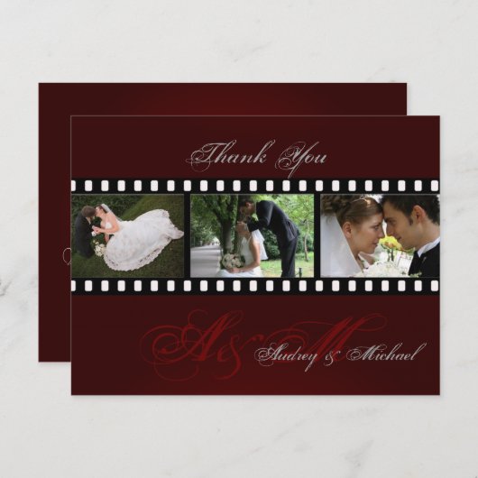 結婚ありがとうポストカードあなたの写真を挿入 ポストカード (正面/裏面)