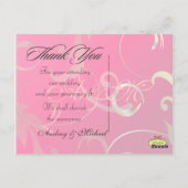 結婚ありがとうポストカードあなたの写真を挿入 ポストカード (裏面)