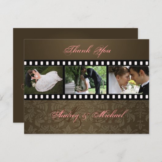 結婚ありがとうポストカードあなたの写真を挿入 ポストカード (正面/裏面)