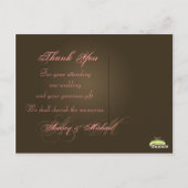 結婚ありがとうポストカードあなたの写真を挿入 ポストカード (裏面)