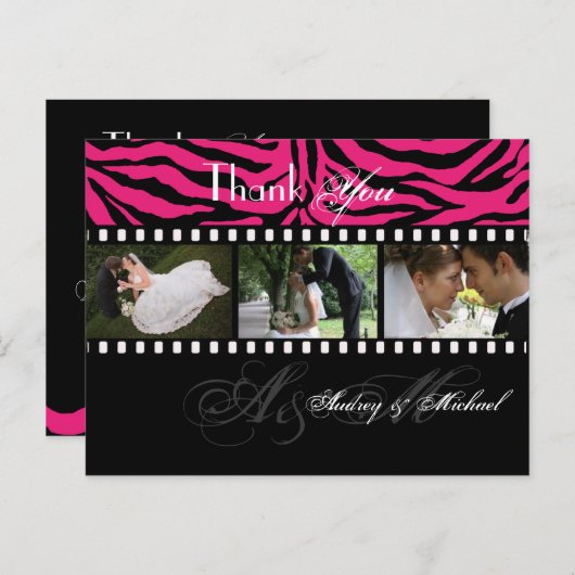 結婚ありがとうポストカードあなたの写真を挿入 ポストカード (正面/裏面)