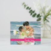 結婚ありがとうポストカードあなたの写真を挿入 ポストカード (スタンド正面)