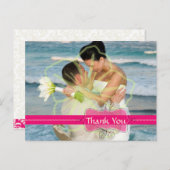 結婚ありがとうポストカードあなたの写真を挿入 ポストカード (正面/裏面)