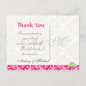 結婚ありがとうポストカードあなたの写真を挿入 ポストカード (裏面)