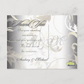 結婚ありがとうポストカードあなたの写真を挿入 ポストカード (裏面)