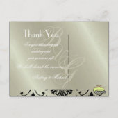 結婚ありがとうポストカードあなたの写真を挿入 ポストカード (裏面)