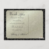 結婚ありがとうポストカードあなたの写真を挿入 ポストカード (裏面)