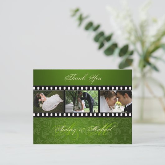 結婚ありがとうポストカードあなたの写真を挿入 ポストカード (スタンド正面)