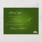 結婚ありがとうポストカードあなたの写真を挿入 ポストカード (裏面)