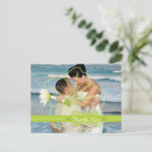 結婚ありがとうポストカードあなたの写真を挿入 ポストカード (スタンド正面)
