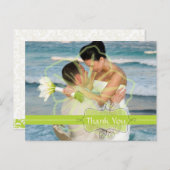 結婚ありがとうポストカードあなたの写真を挿入 ポストカード (正面/裏面)