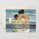 結婚ありがとうポストカードあなたの写真を挿入 ポストカード (正面/裏面)