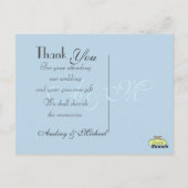 結婚ありがとうポストカードあなたの写真を挿入 ポストカード (裏面)