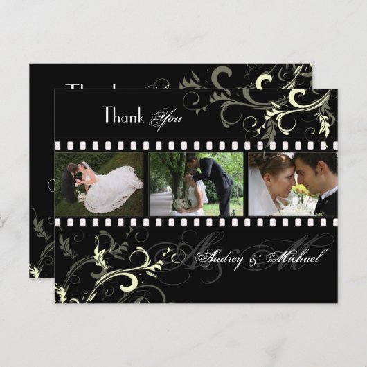 結婚ありがとうポストカードあなたの写真を挿入 ポストカード (正面/裏面)