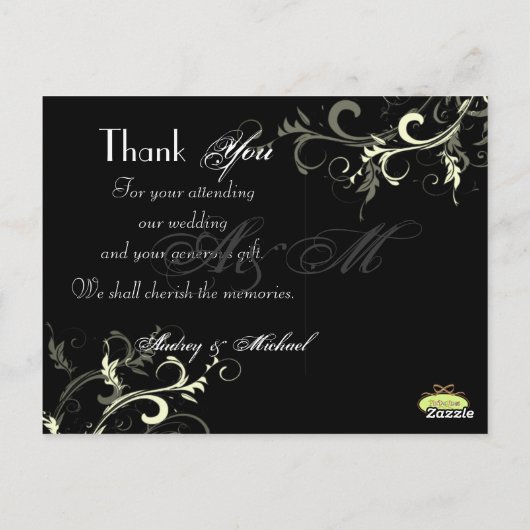 結婚ありがとうポストカードあなたの写真を挿入 ポストカード (裏面)