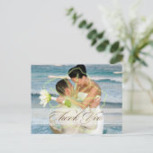 結婚ありがとうポストカードあなたの写真を挿入 ポストカード (スタンド正面)