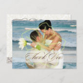 結婚ありがとうポストカードあなたの写真を挿入 ポストカード (正面/裏面)