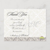 結婚ありがとうポストカードあなたの写真を挿入 ポストカード (裏面)