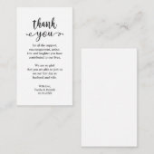 結婚ありがとうモダンシンプル素朴 エンクロージャーカード (正面/裏面)