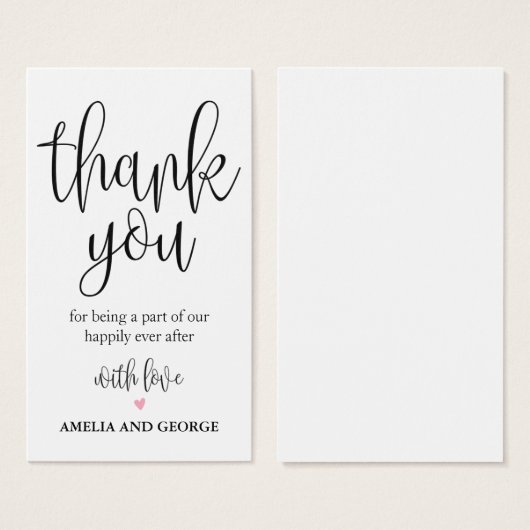 結婚ありがとうラベル素敵な書道 (正面&裏面)