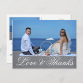 結婚ありがとう写真はがき ポストカード (正面/裏面)