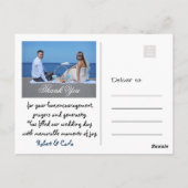 結婚ありがとう写真はがき ポストカード (裏面)