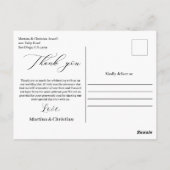 結婚ありがとう写真はがき ポストカード (裏面)